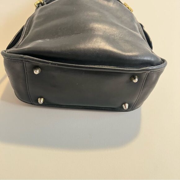 Vintage COACH #9966 "Legacy Zip" Black Leather Crossbody Bag - Classic! J8N 9966 - Picture 7 of 15